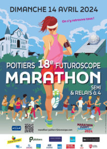 Affiche Poitiers/Futuroscope 18e marathon