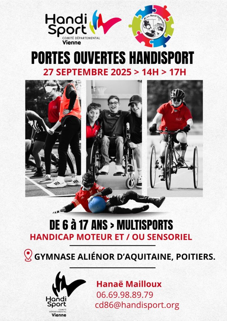 Affiche des portes ouvertes Handisport - 27 septembre 2025