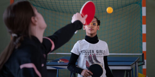 Tennis de table - Regard rivé sur l'action de son adversaire